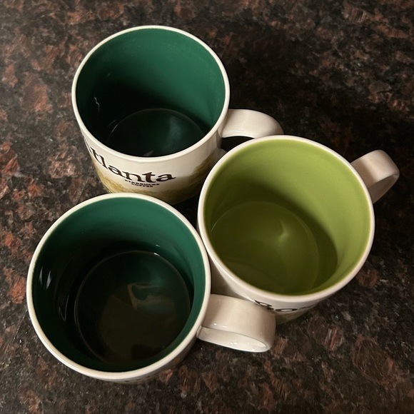 STARBUCKS 3 mugs BOSTON ATLANTA PHILADELPHIA - Picture 3 of 5
